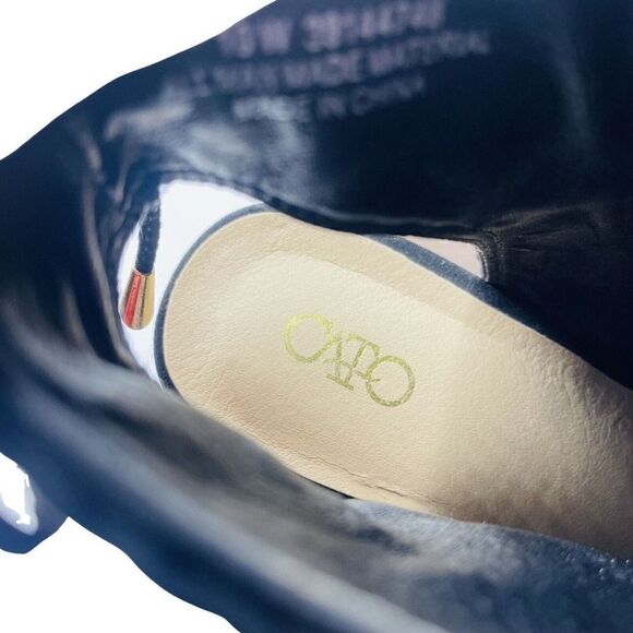 Cato black Wedge open toe ankle boots booties women’s 10 Wide - Picture 9 of 9